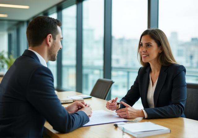 HR Consultant advising on benefits